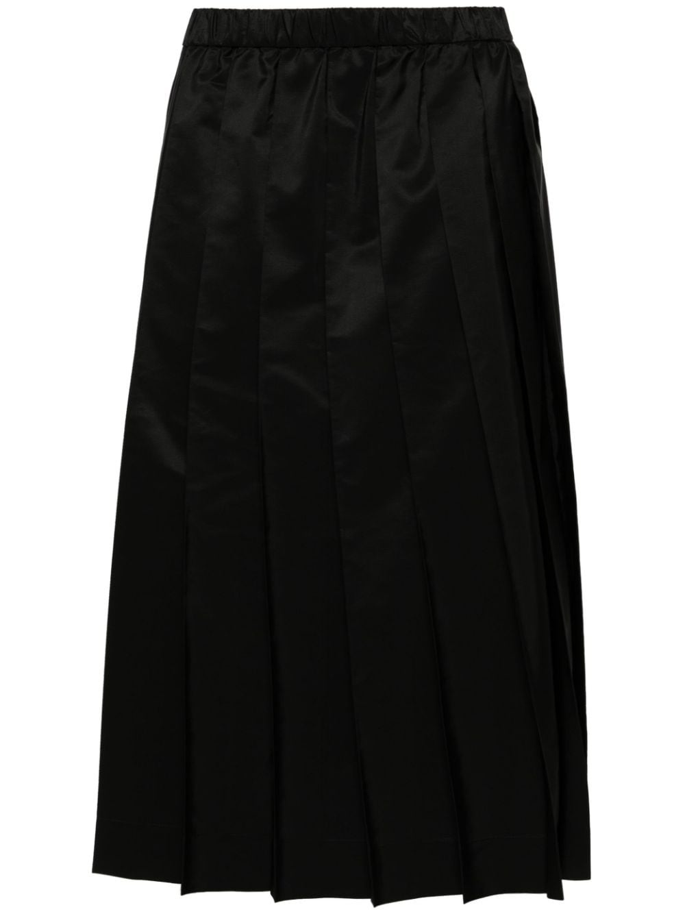 pleated elasticated waist skirt - 1