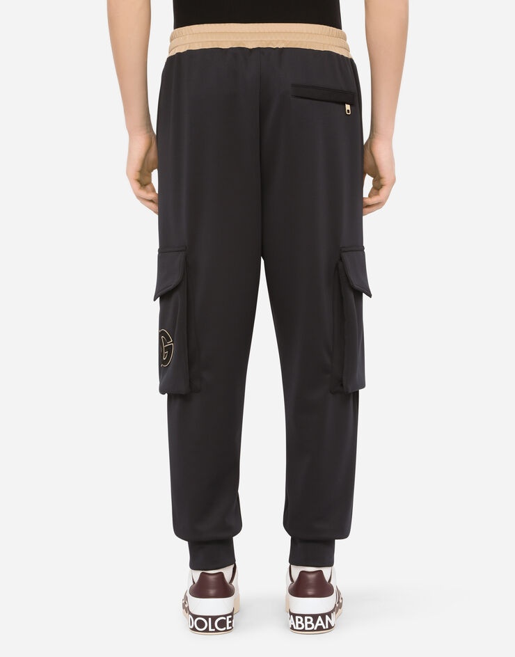 Cargo-style jogging pants with DG patch - 2