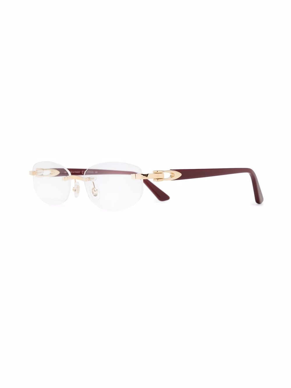 frameless rounded glasses - 2