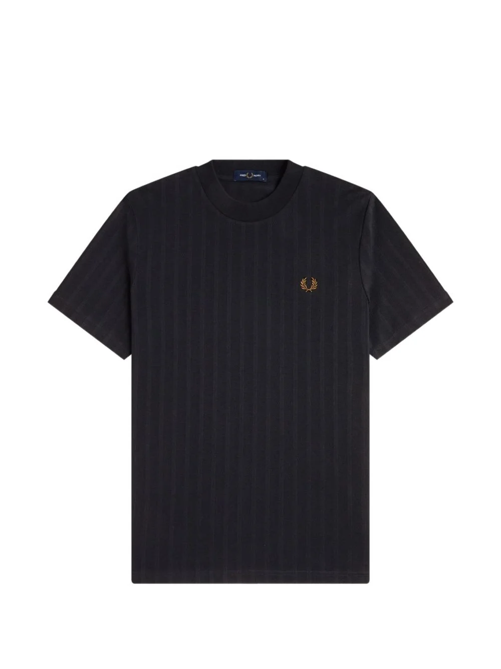 striped-texture T-shirt - 1