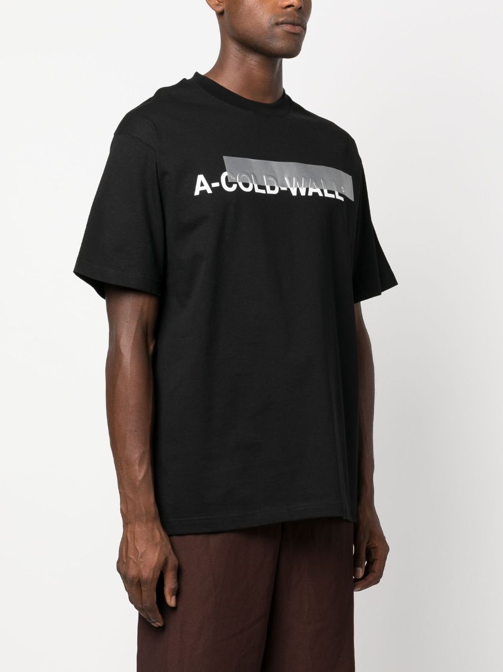 logo-print cotton T-shirt - 3