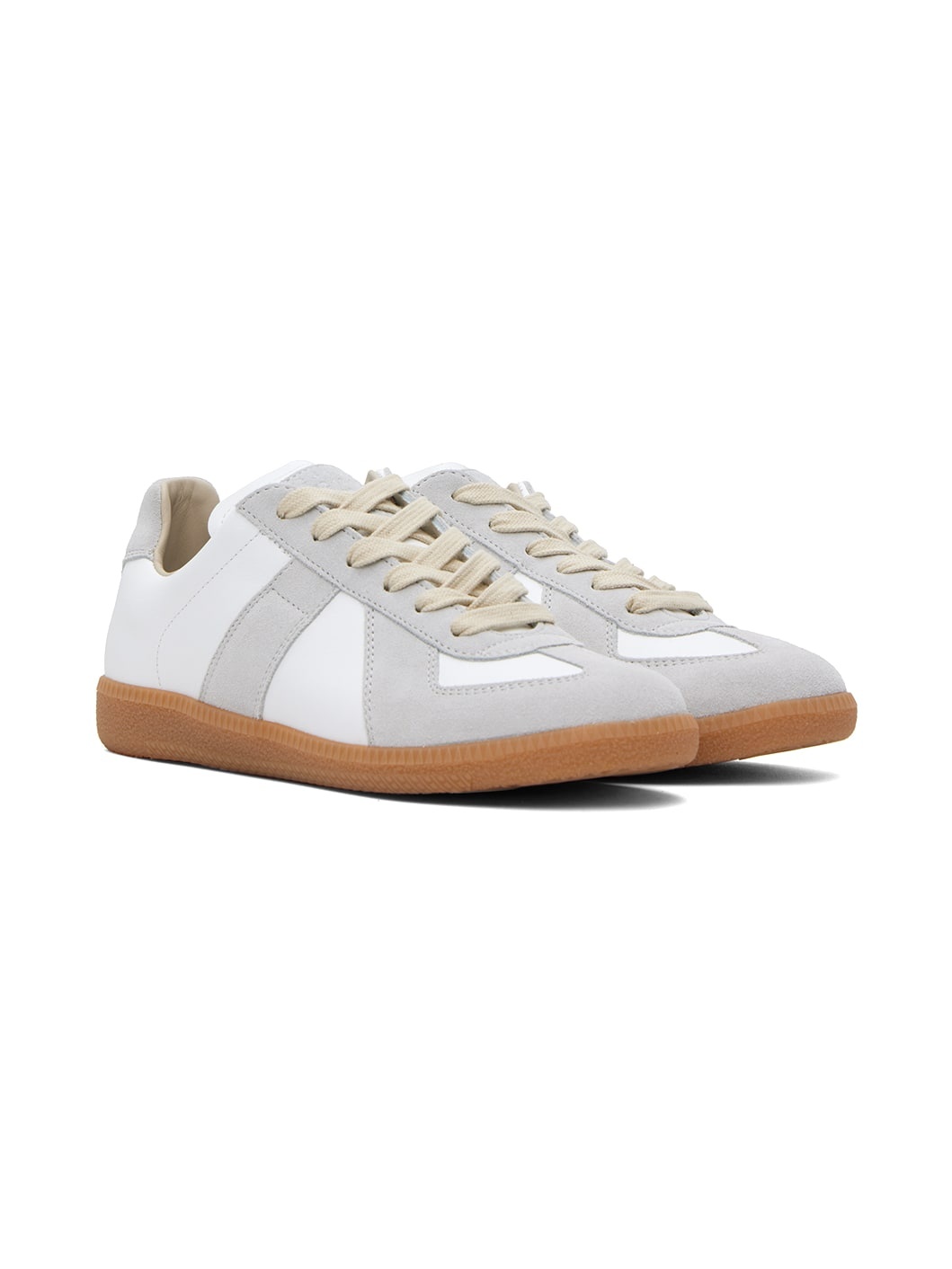 Gray & White Replica Sneakers - 4