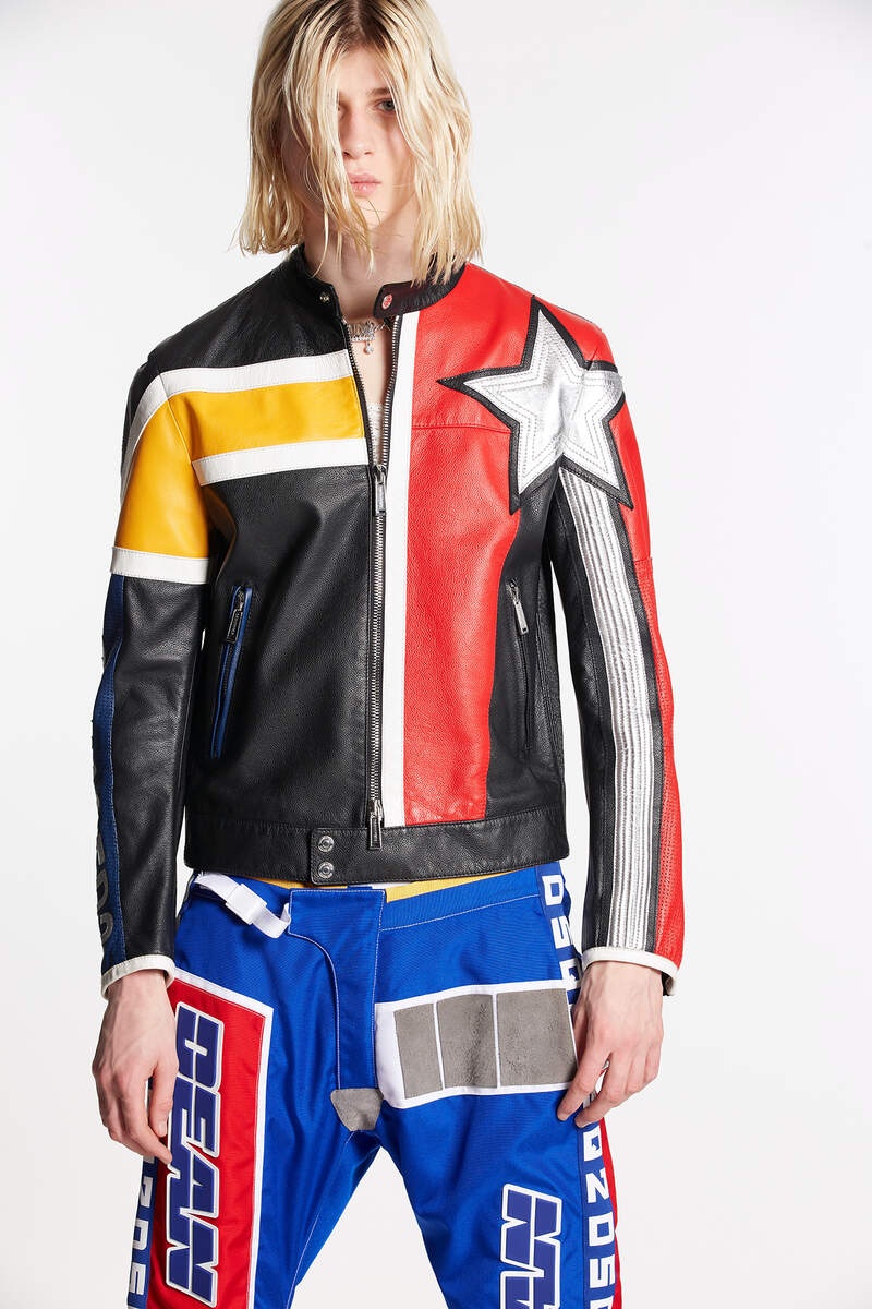 DSQUARED2 MOTORBIKER CLASSIC JEAN JACKET - 3