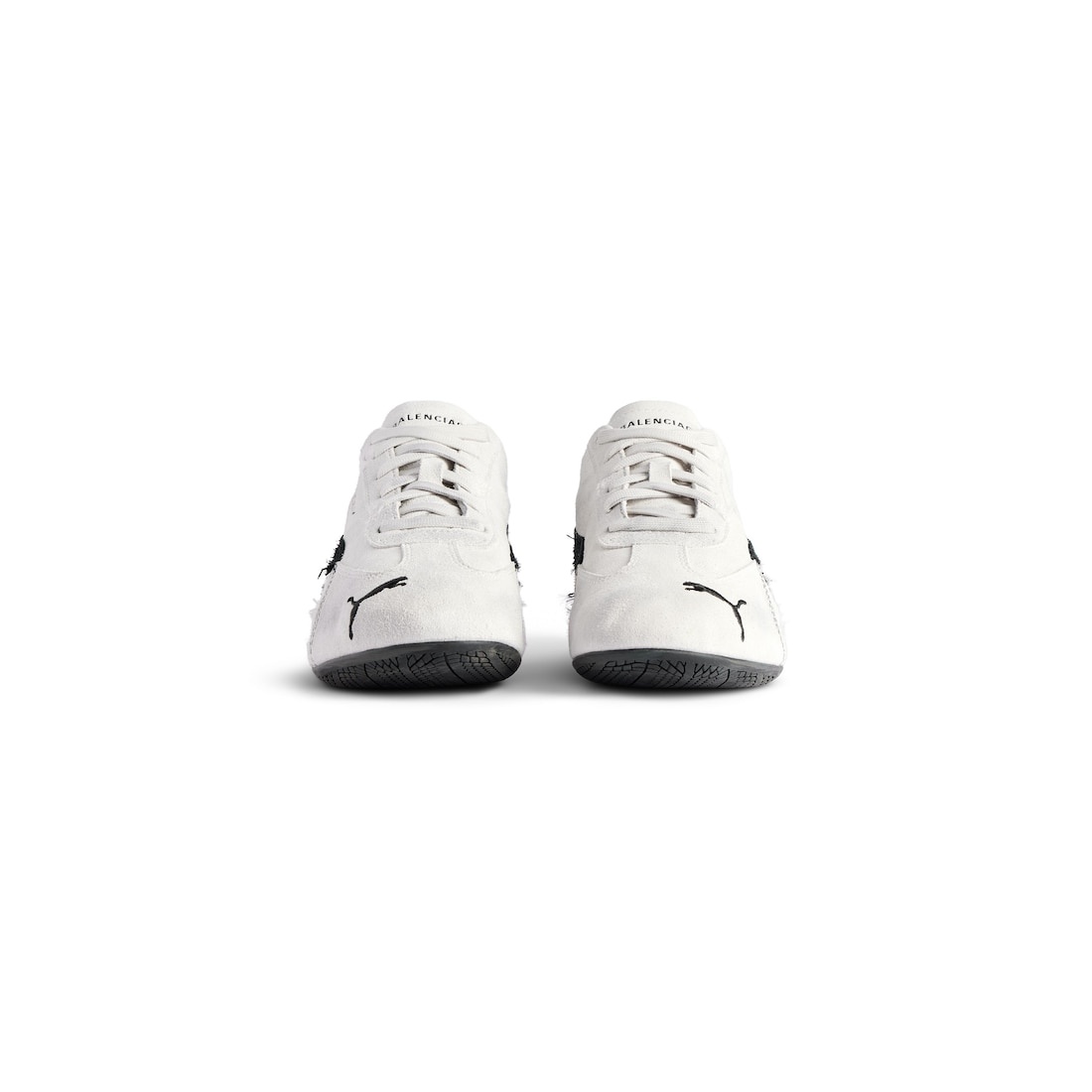 Speedcat Suede Balenciaga in White/black - 3