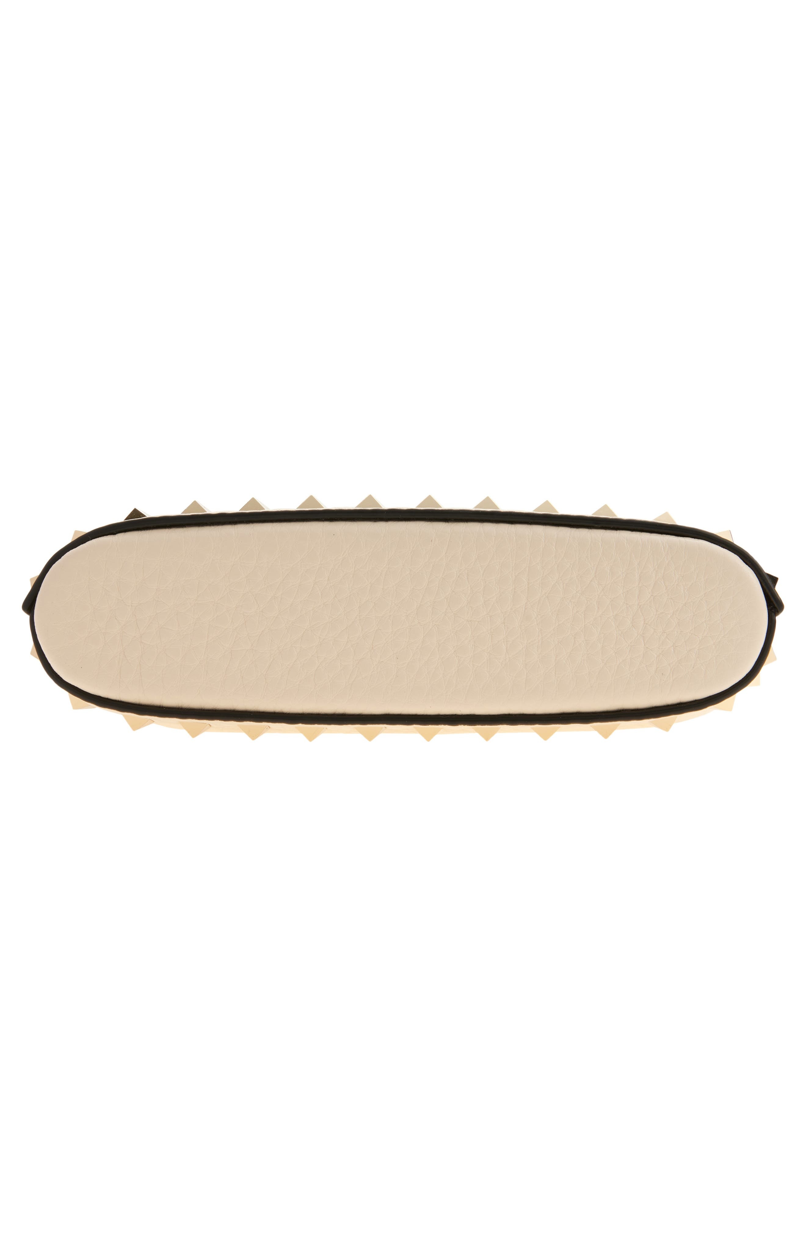 Valentino Garavani Mini Rockstud Leather Top Handle Bag in Light Ivory at Nordstrom - 8