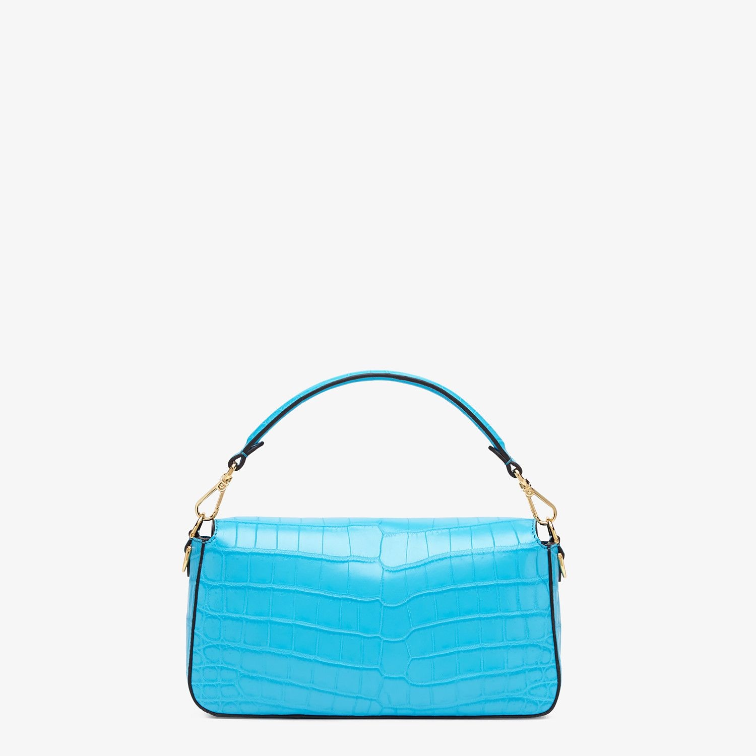 Light blue crocodile leather bag - 3