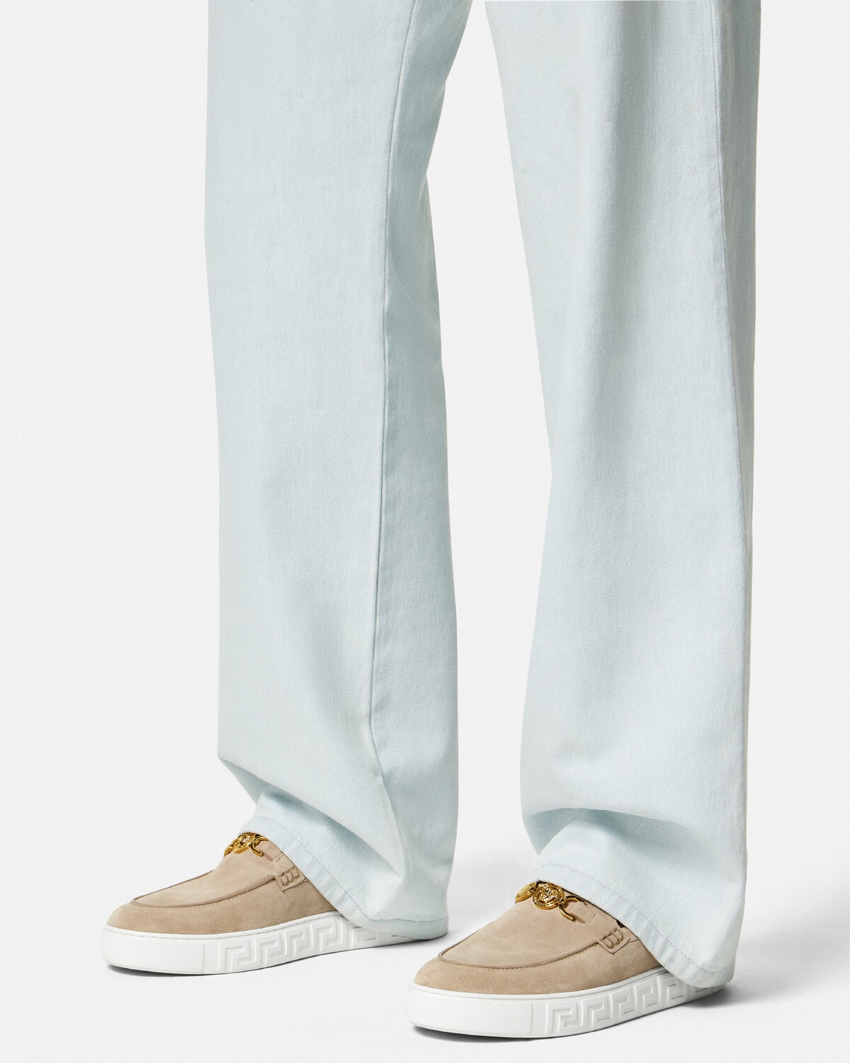 Medusa '95 Suede Greca Loafers - 3