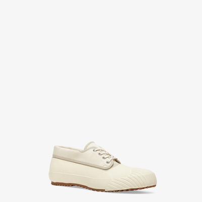 FENDI Low-tops in canvas and white rubber outlook