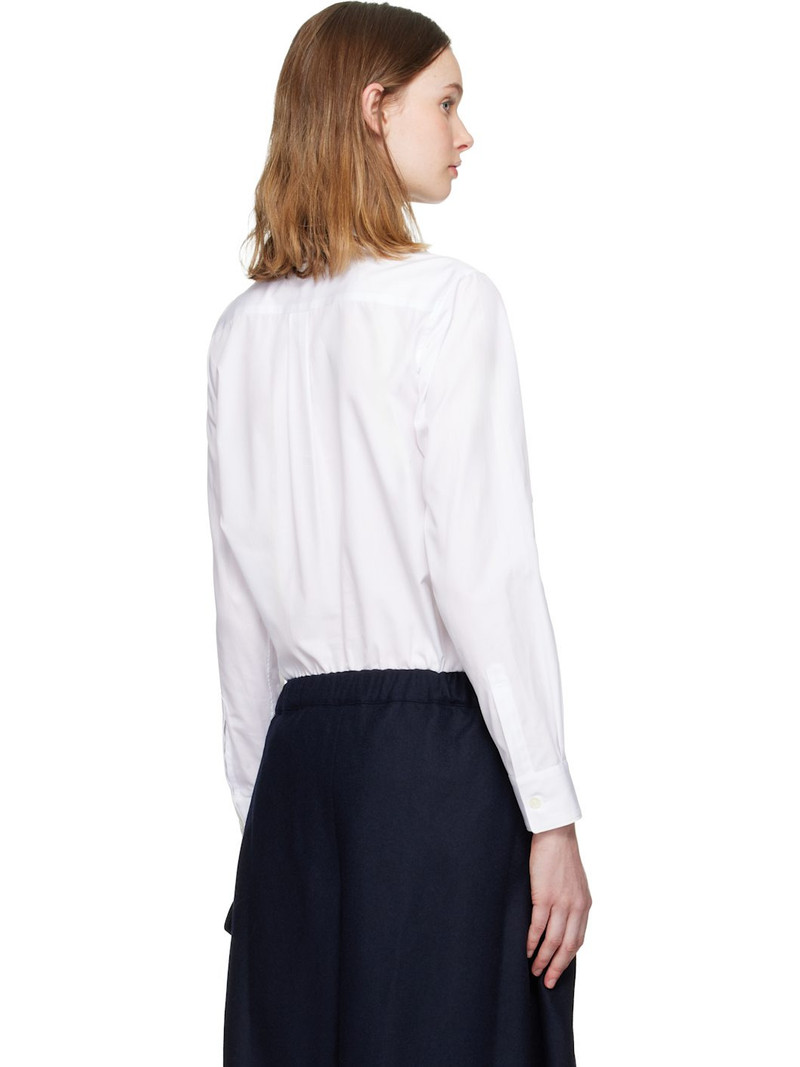 White Double Pocket Shirt 3