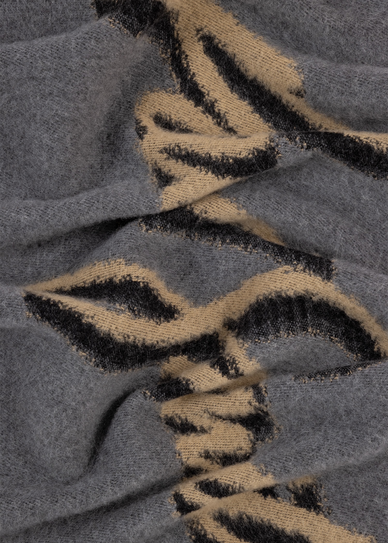 Wool-Blend Shadow Logo Jacquard Scarf - 2