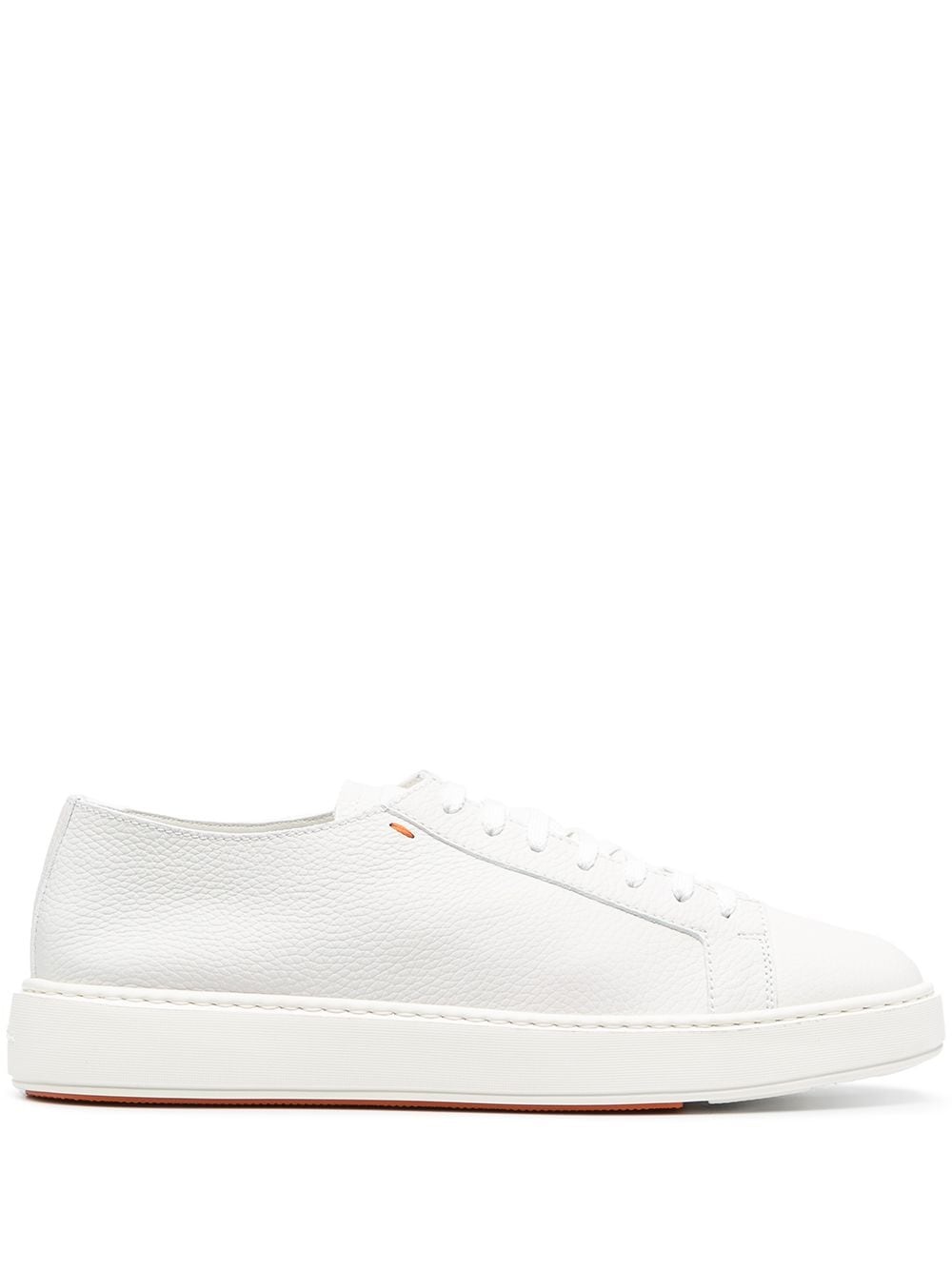 Grey Lace Up Sneakers - 1