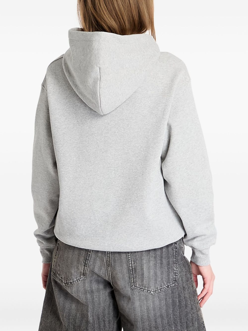 logo-embroidered hoodie - 5