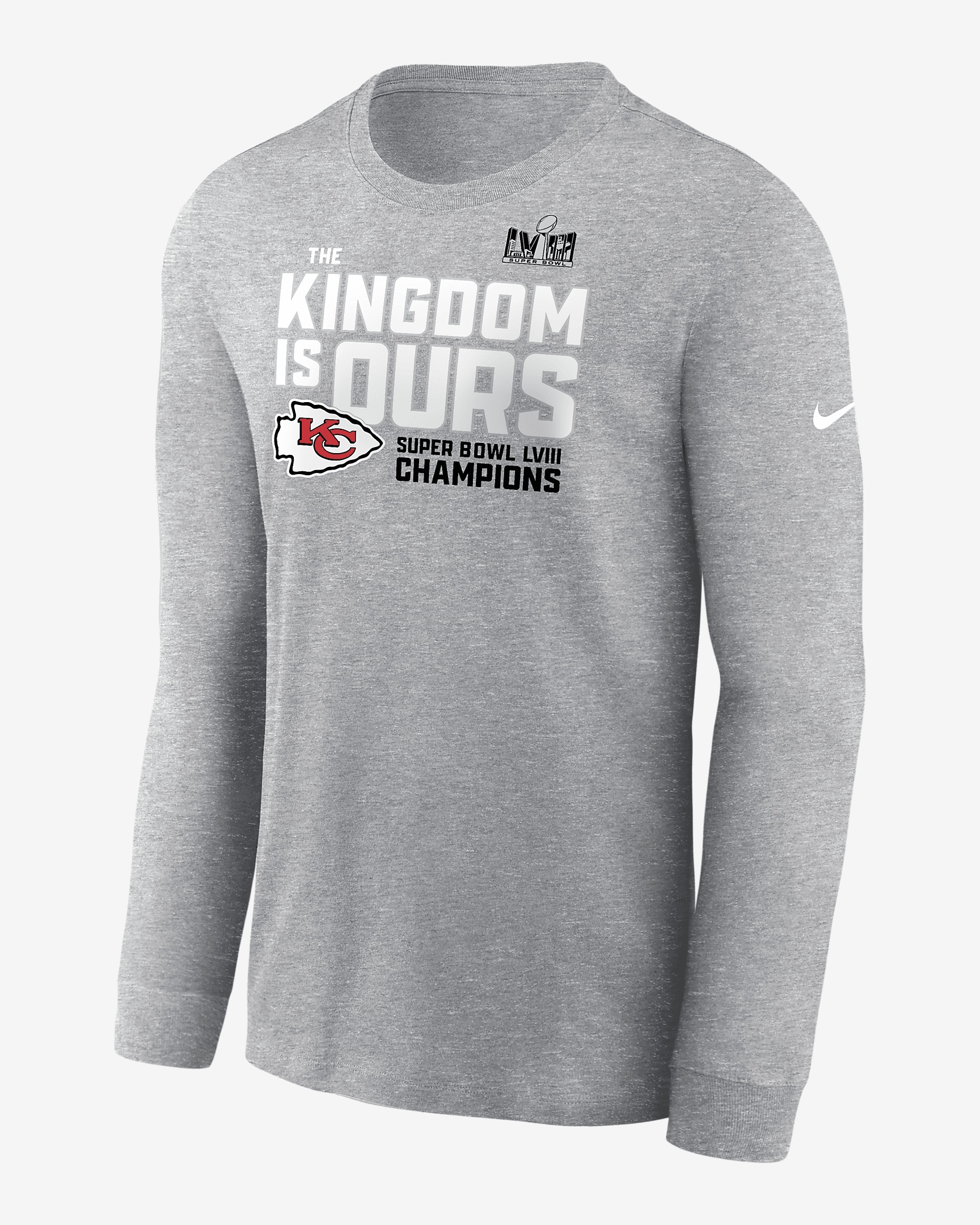 Kansas City Chiefs Super Bowl LVIII Champions Local Nike Men's NFL Long-Sleeve T-Shirt - 1