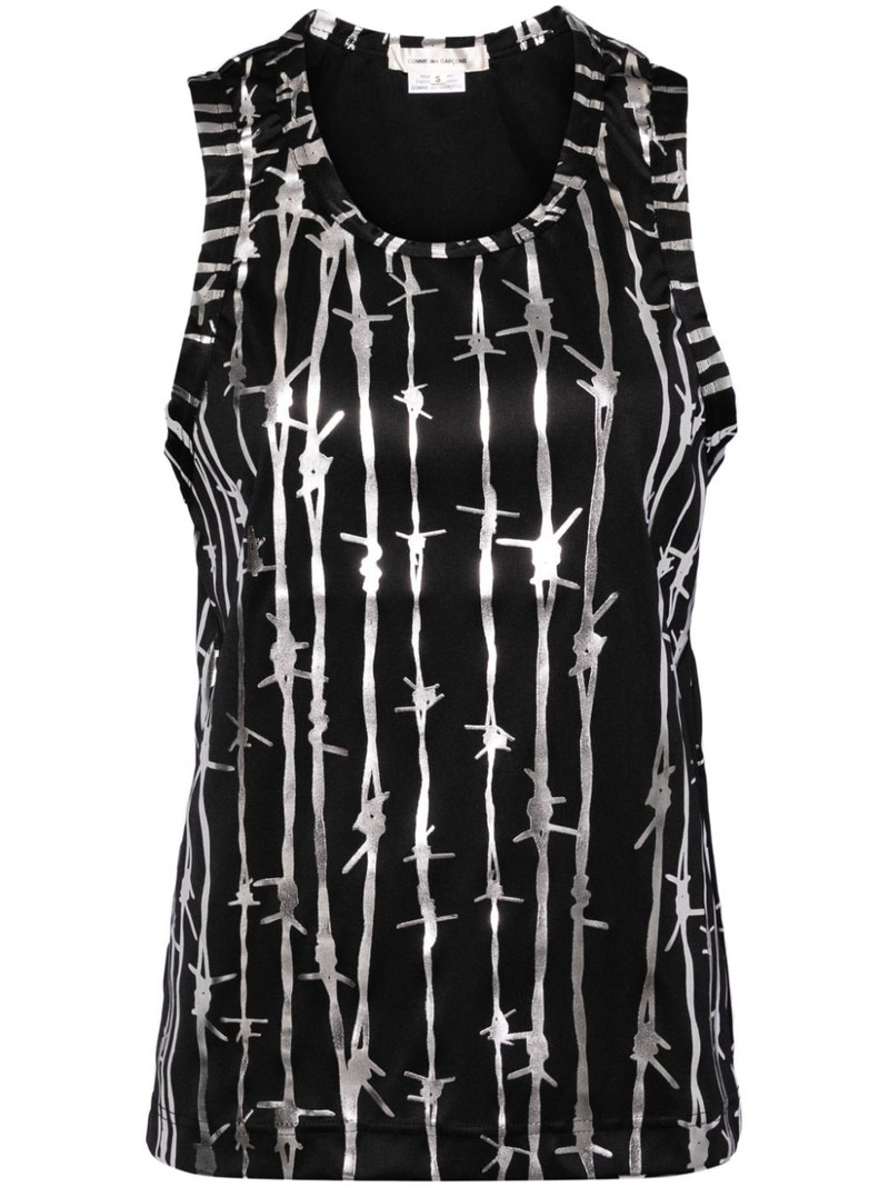 graphic-printed vest 1