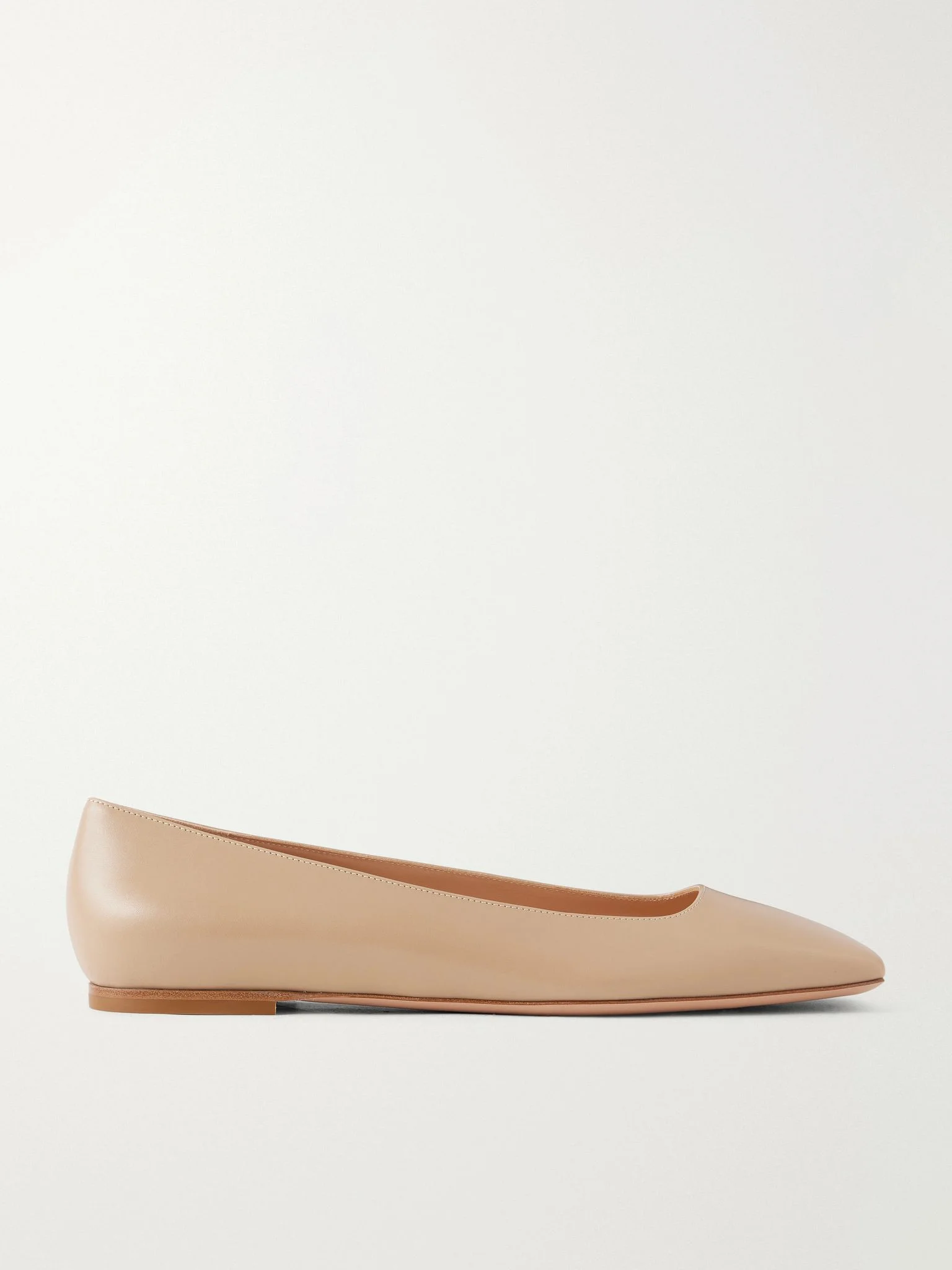 Leather ballet flats Sand - 1