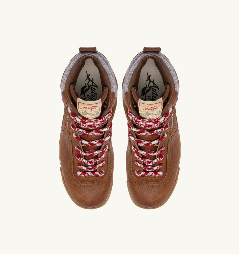 MALGA BOOTS IN LEATHER COLOR NATURAL LEATHER AND GRAY 5
