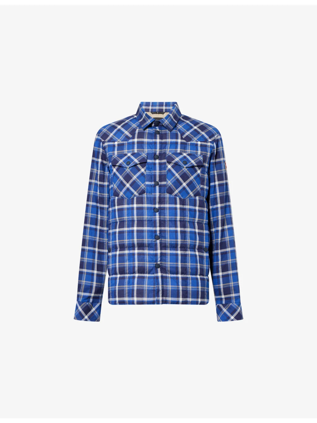 Gelt Checked Padded Woven Overshirt - 1