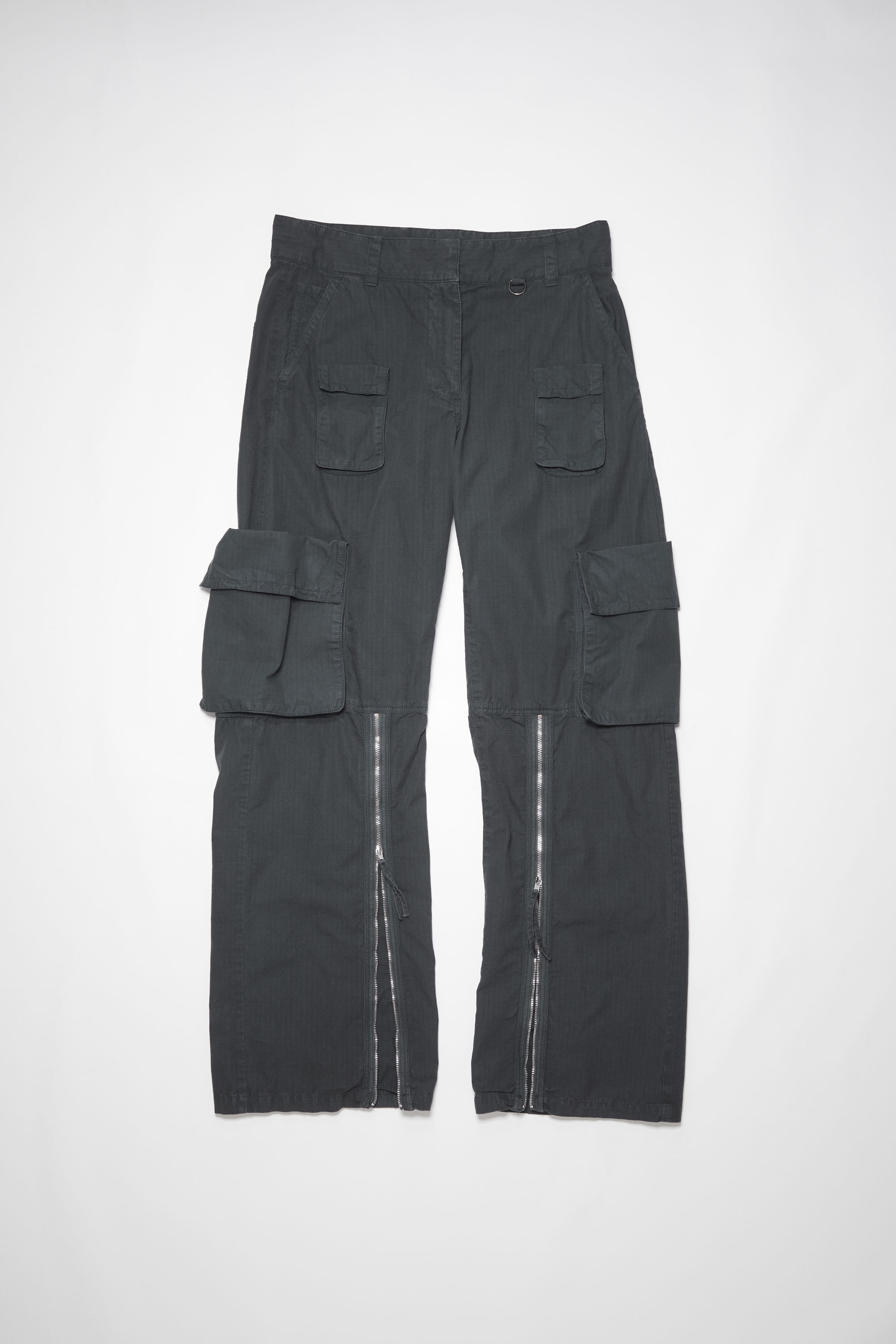 Zippered trousers - Charcoal Grey - 7