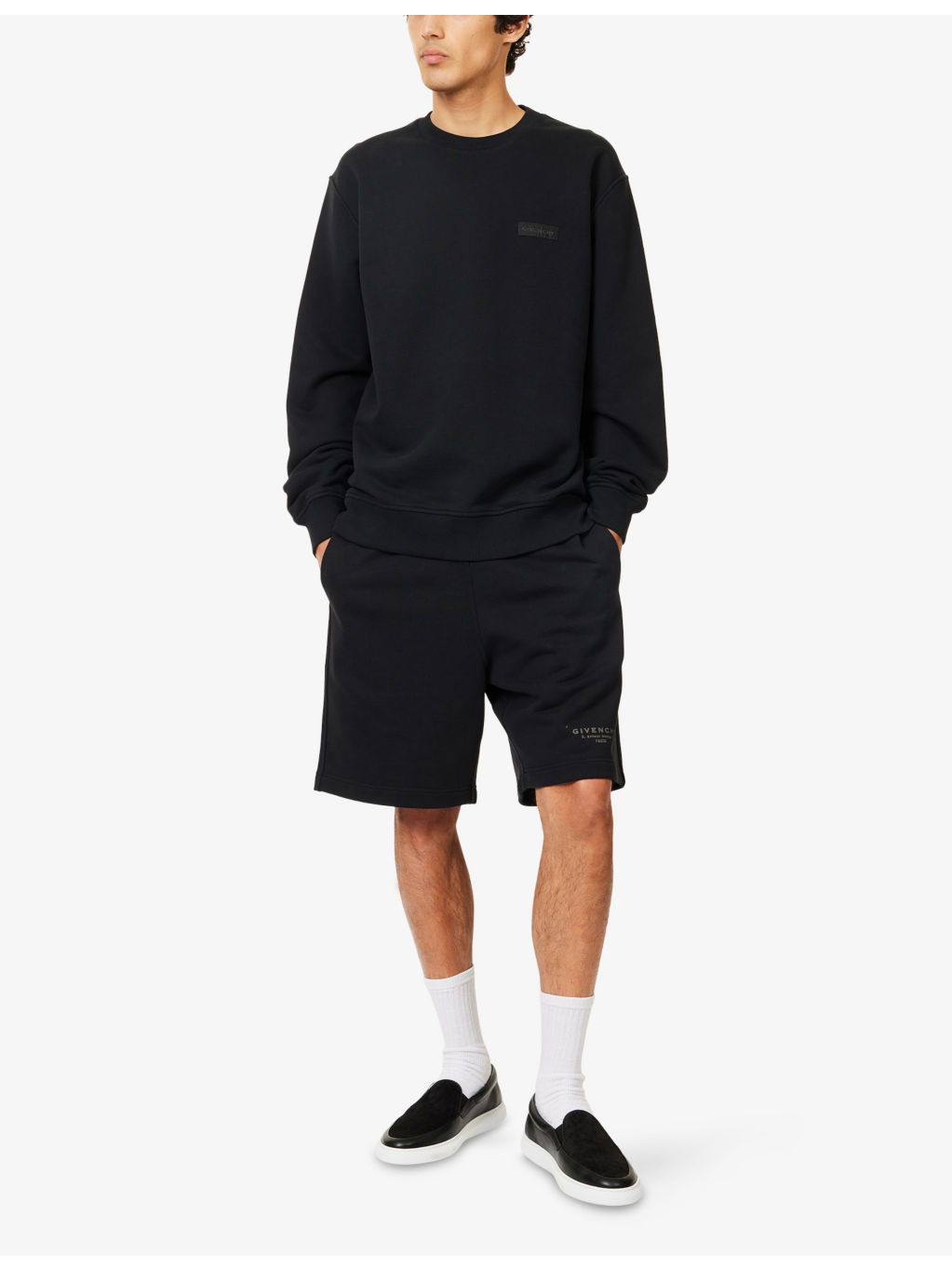 Regular-Fit Embroidered-Patch Cotton-Jersey Sweatshirt - 2