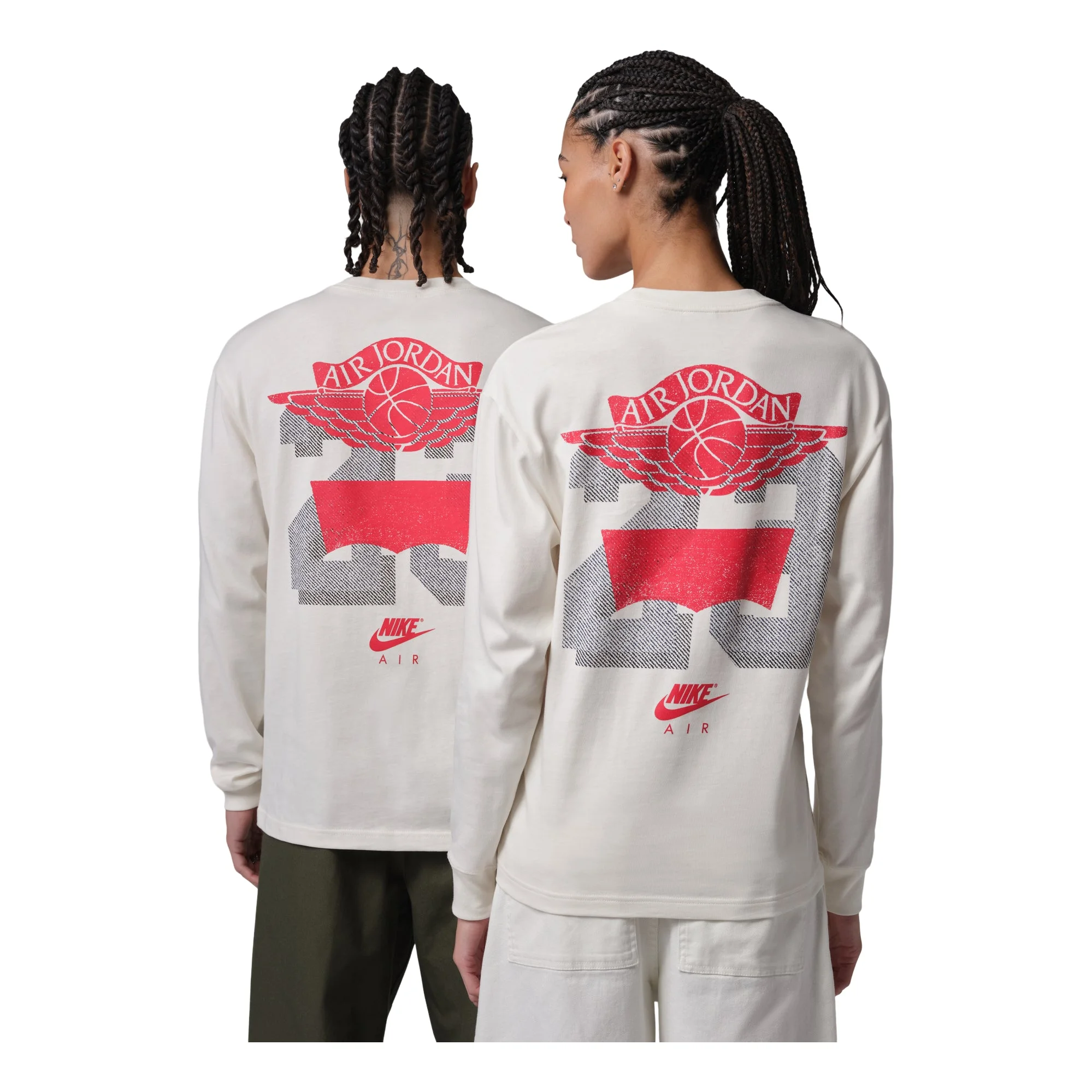 Air Jordan x Levi's Long Sleeve T-Shirt 'Beige Red Grey' IM6731-110 - 1