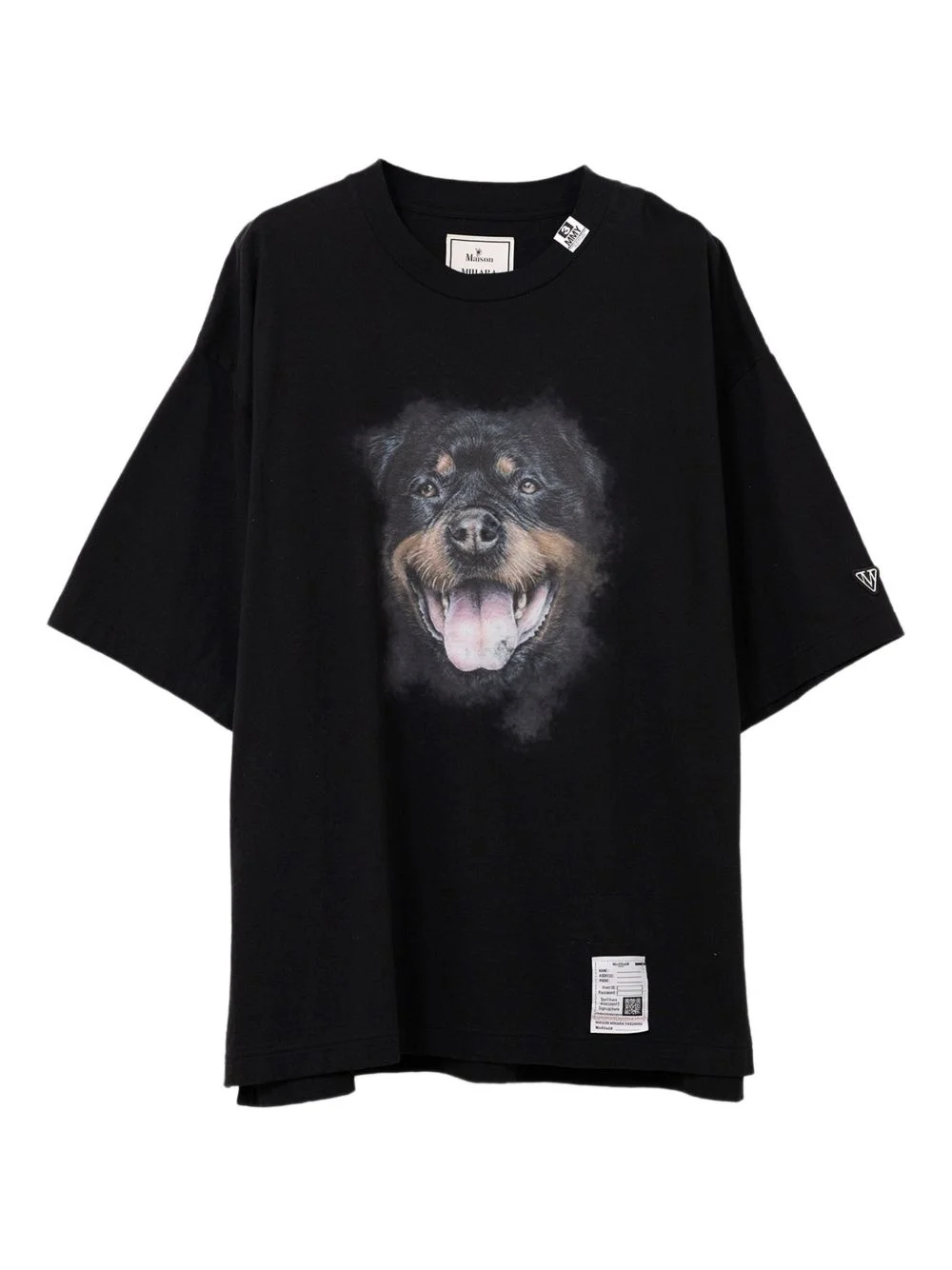 dog-print T-shirt - 1