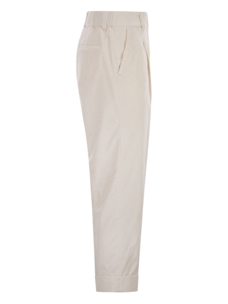 pleated cuffed-hem trousers 3