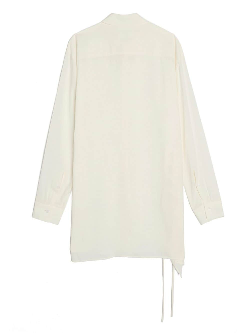 lace-up detailing shirt - 2