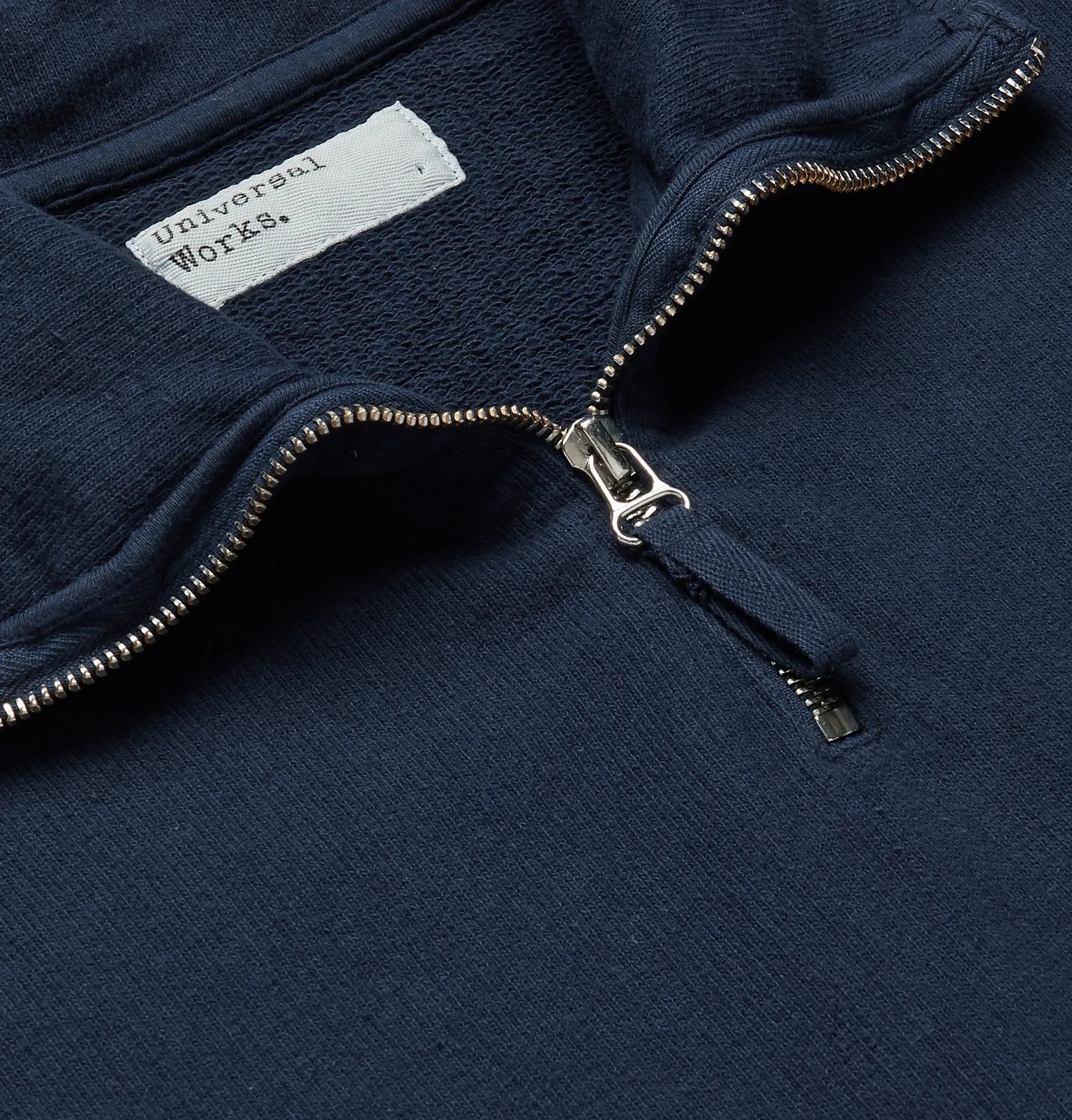 Half-Zip Loopback Cotton-Jersey Sweatshirt - 5