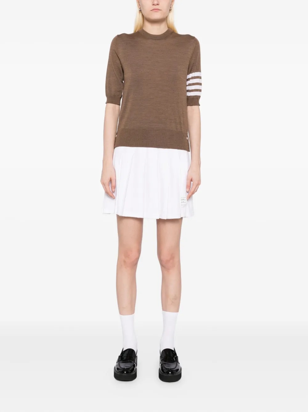 THOM BROWNE - Women Jersey Stitch Short Sleeve T-shirt - 1