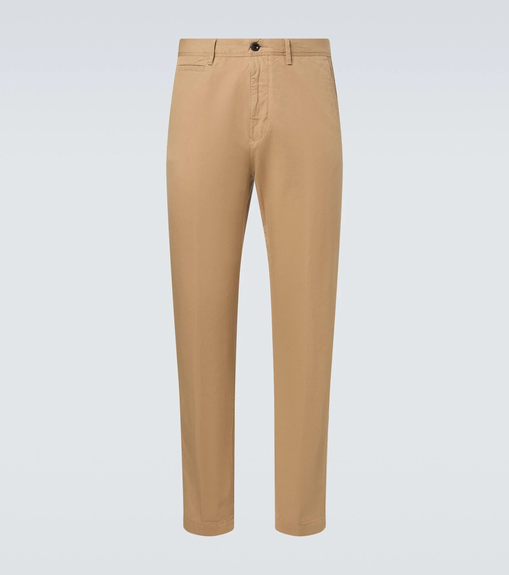 Cotton and linen slim pants - 1
