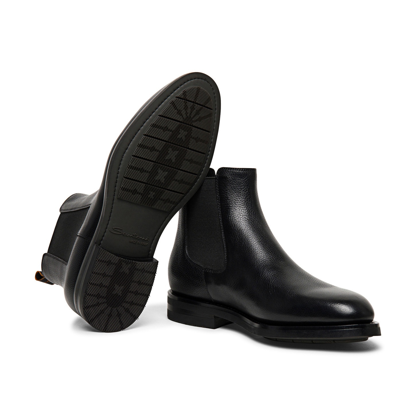 Men’s polished black leather Chelsea boot - 4