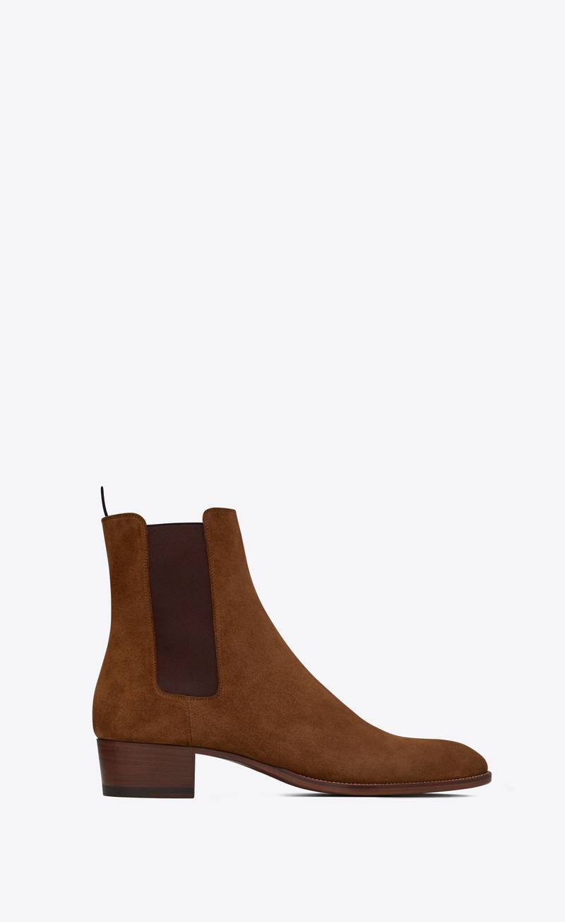 wyatt chelsea boots in suede 1