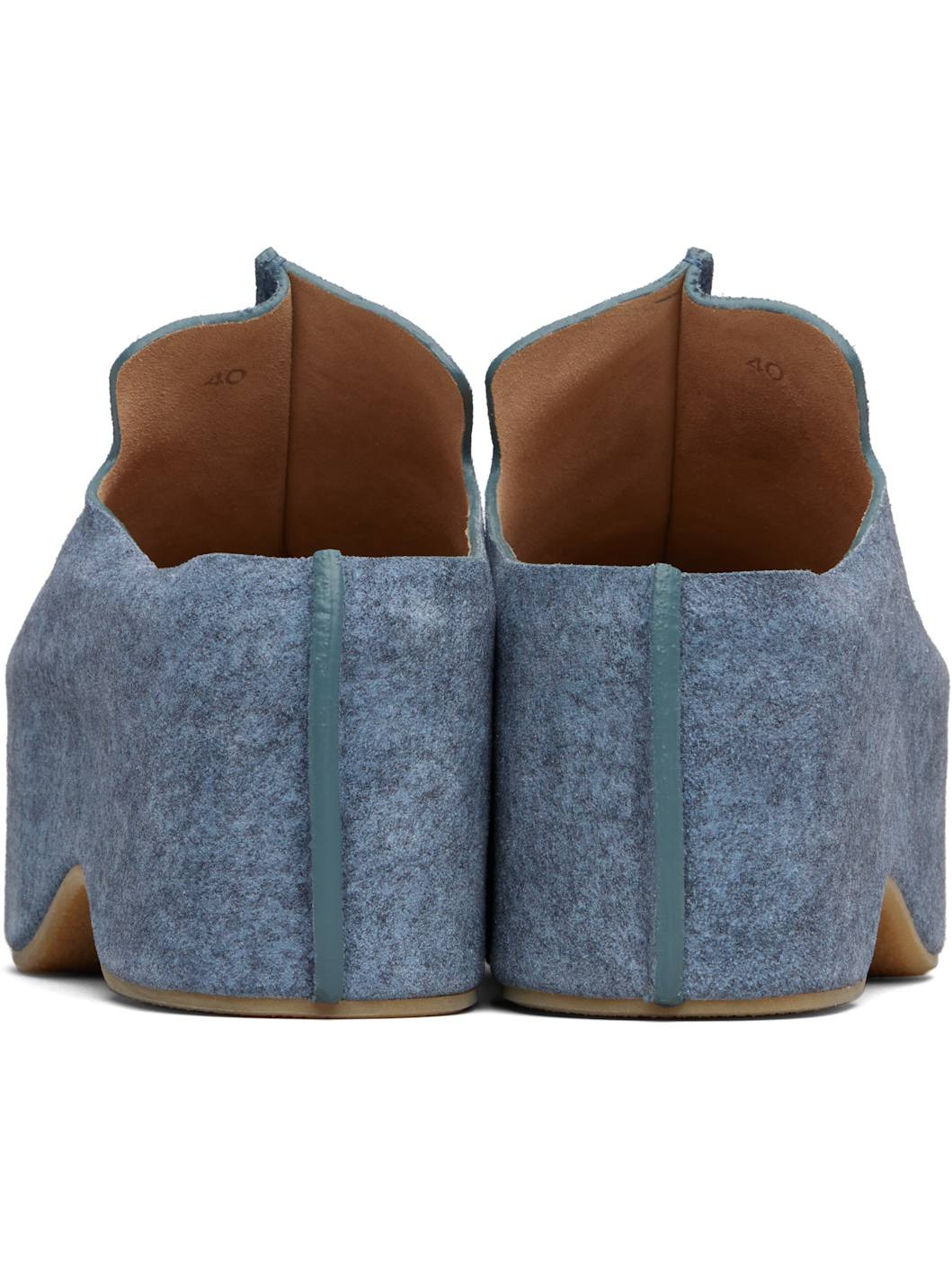 Blue Platform Clogs - 2