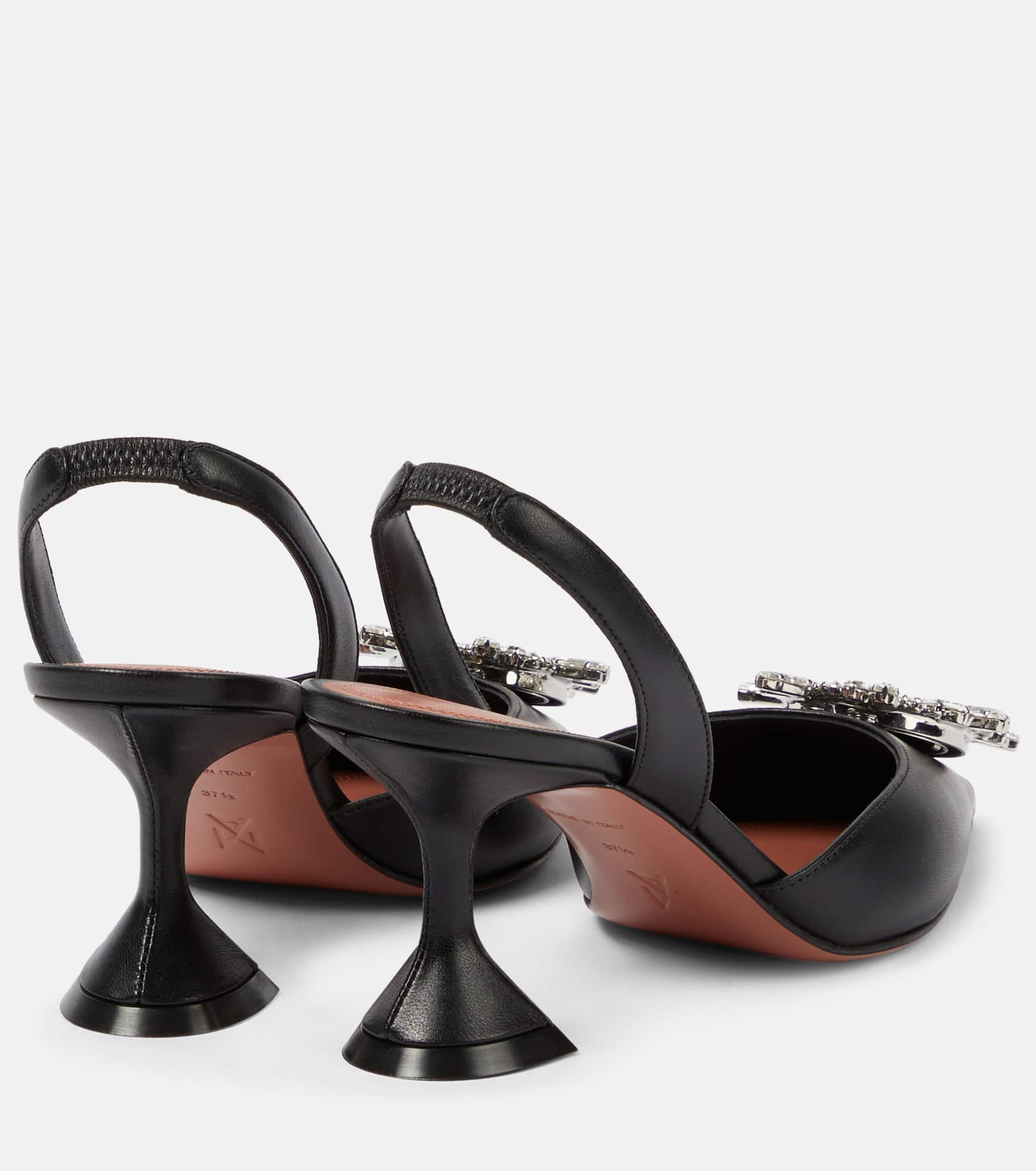 Begum 70 leather slingback pumps - 3