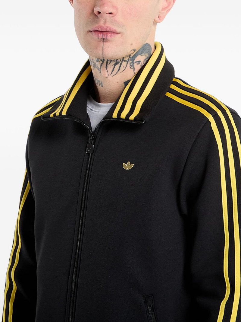 stripe-detail zip-up sweatshirt 4