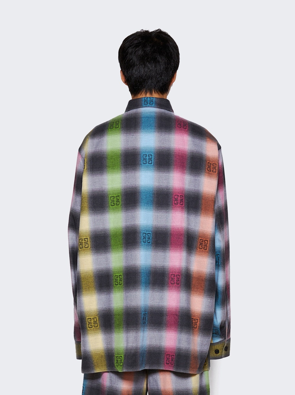 Oversized Shirt With Chest Pockets Multicolored - 5
