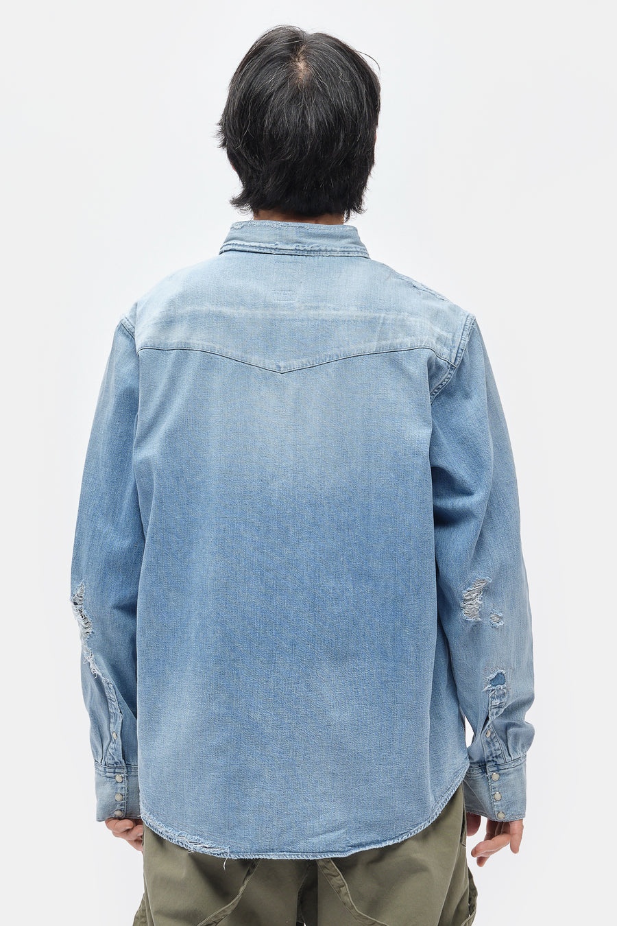 visvim Social Sculpture Shirt Crash in Blue | notreshop