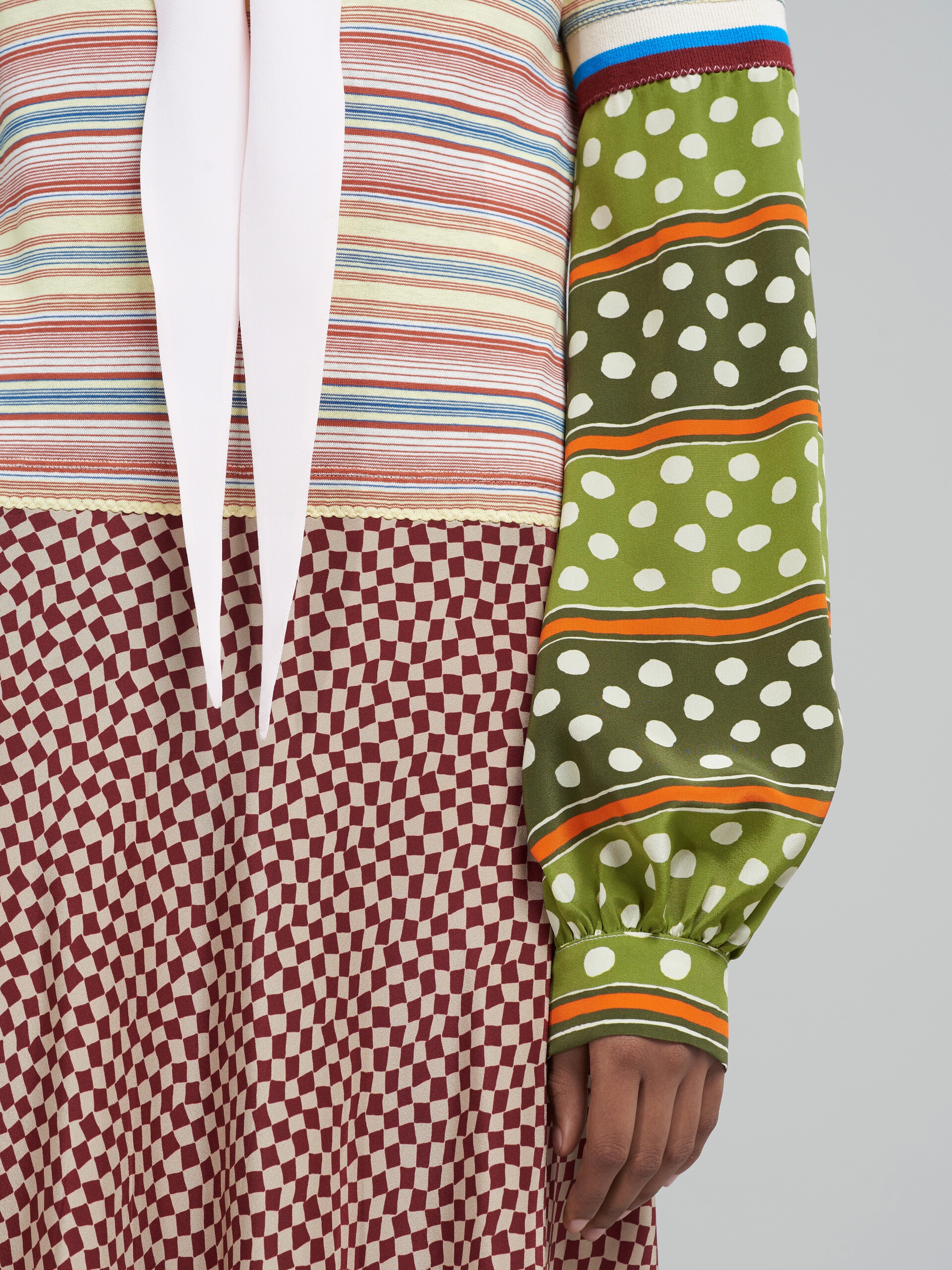 STIPED COTTON JERSEY DRESS - 5