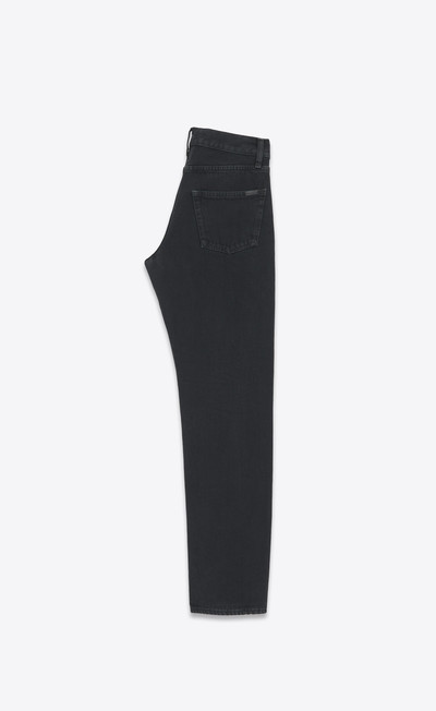 SAINT LAURENT straight-leg jeans in spring black corduroy outlook