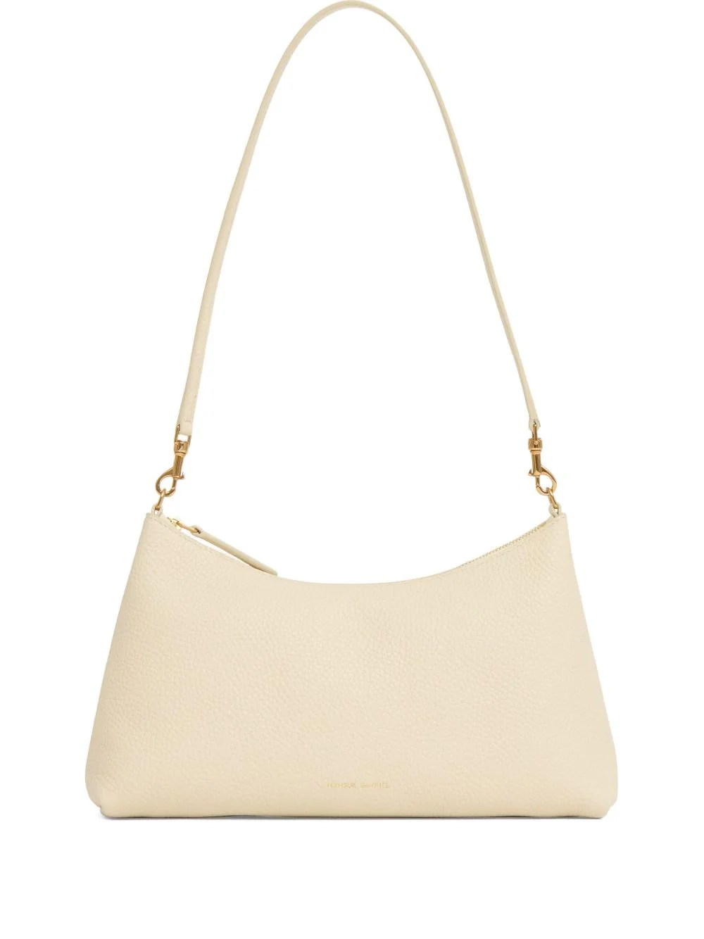leather zip-top shoulder bag - 1