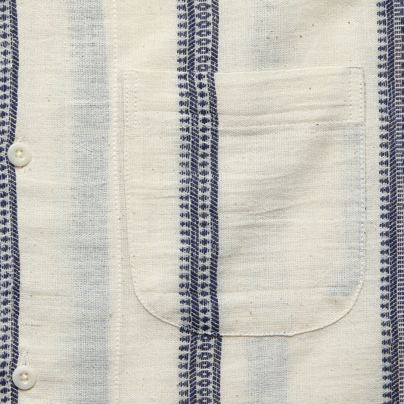 Handloom Striped Shirt - Blue 3
