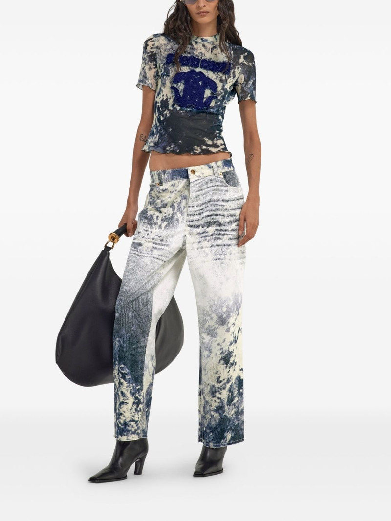 Roberto Cavalli Appaloosa-print jeans outlook