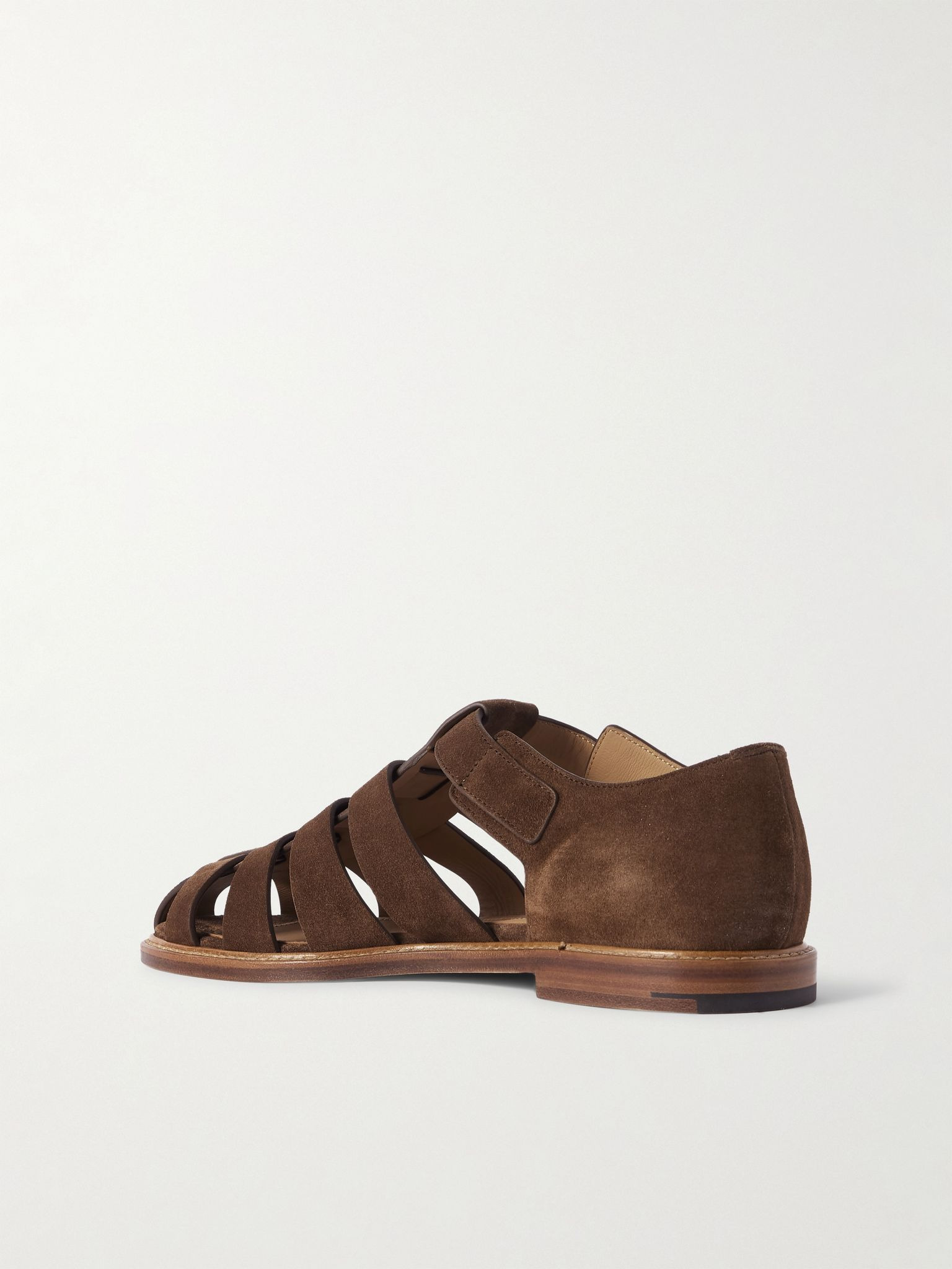 Fisherman Suede Sandals Brown - 3