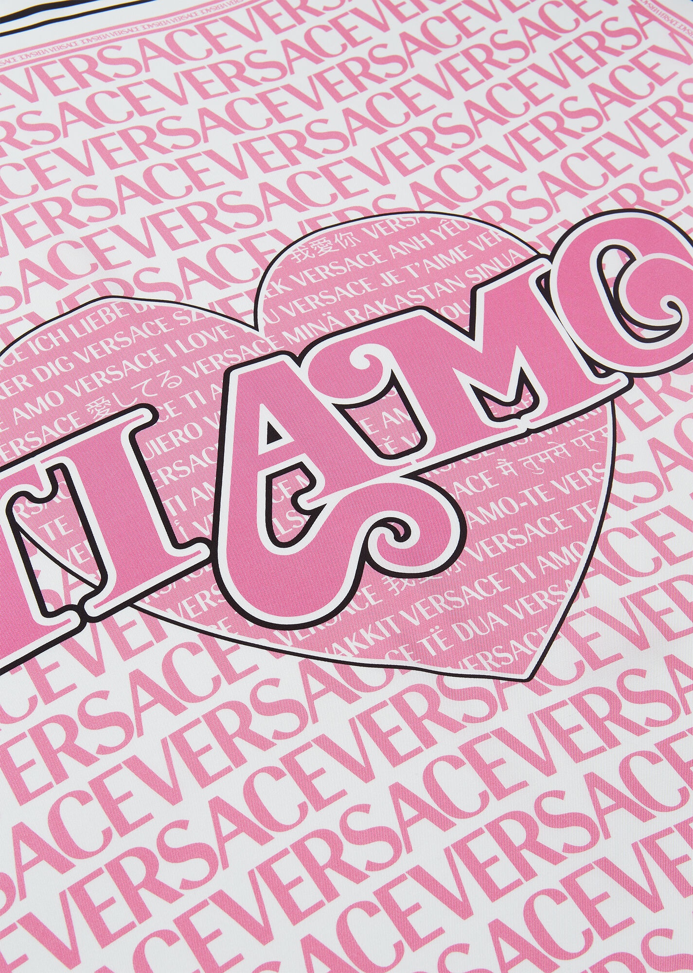"Ti Amo" Large Silk Foulard - 2