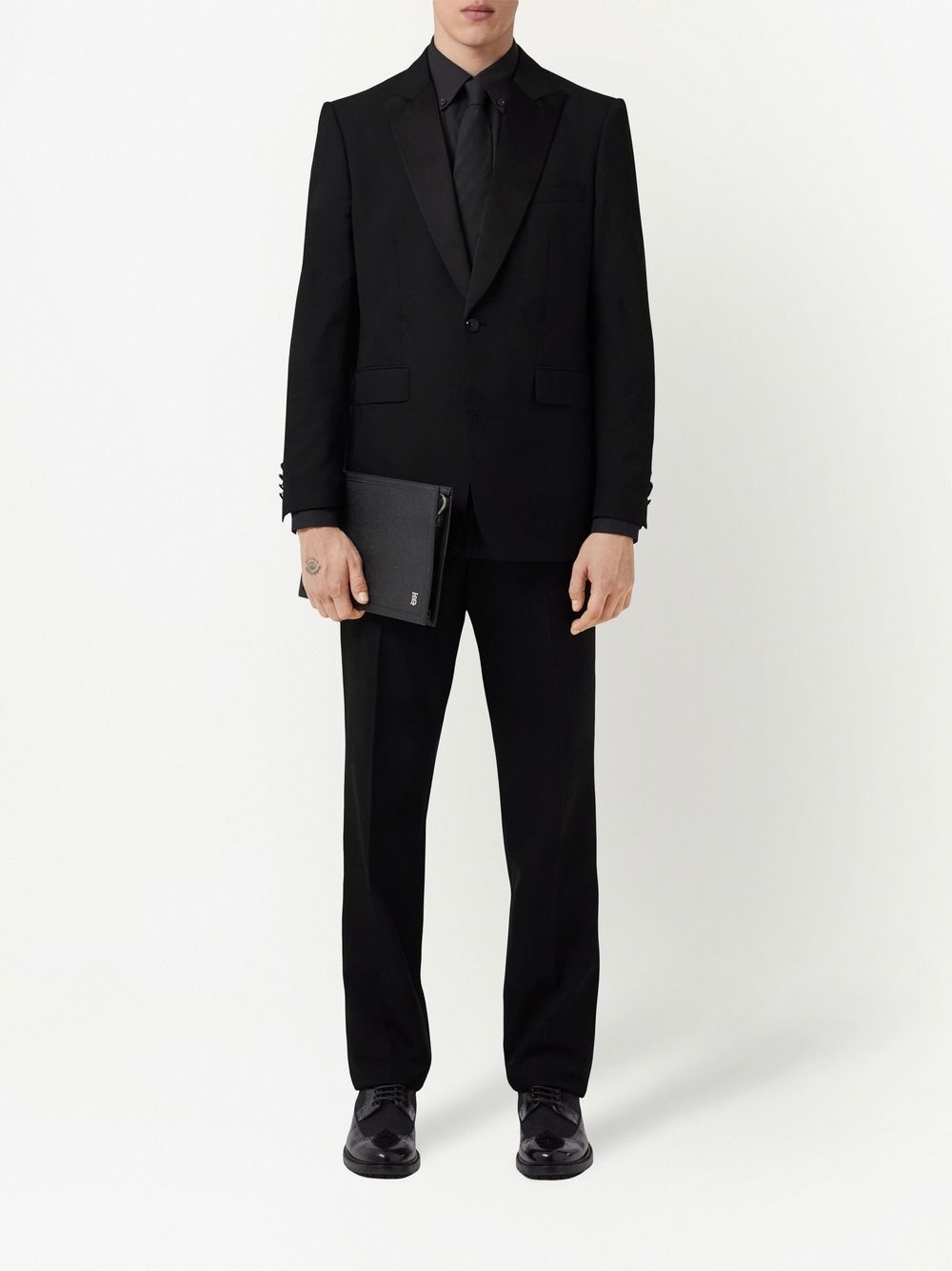 Oak Leaf Crest jacquard tuxedo jacket - 2