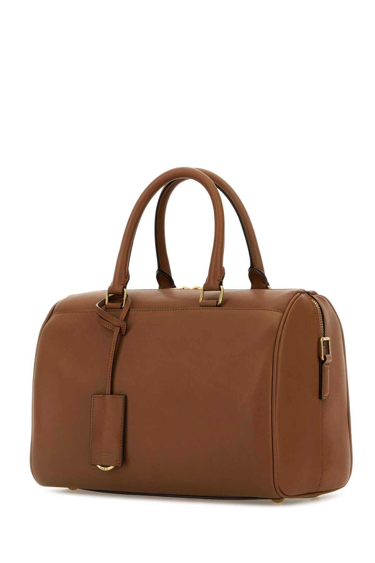Saint Laurent Women Caramel Leather Handbag - 2