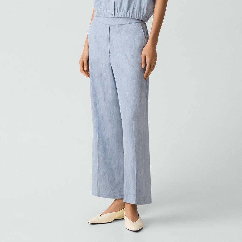 Classic Straight Pull-On Pant in Fluid Linen 5