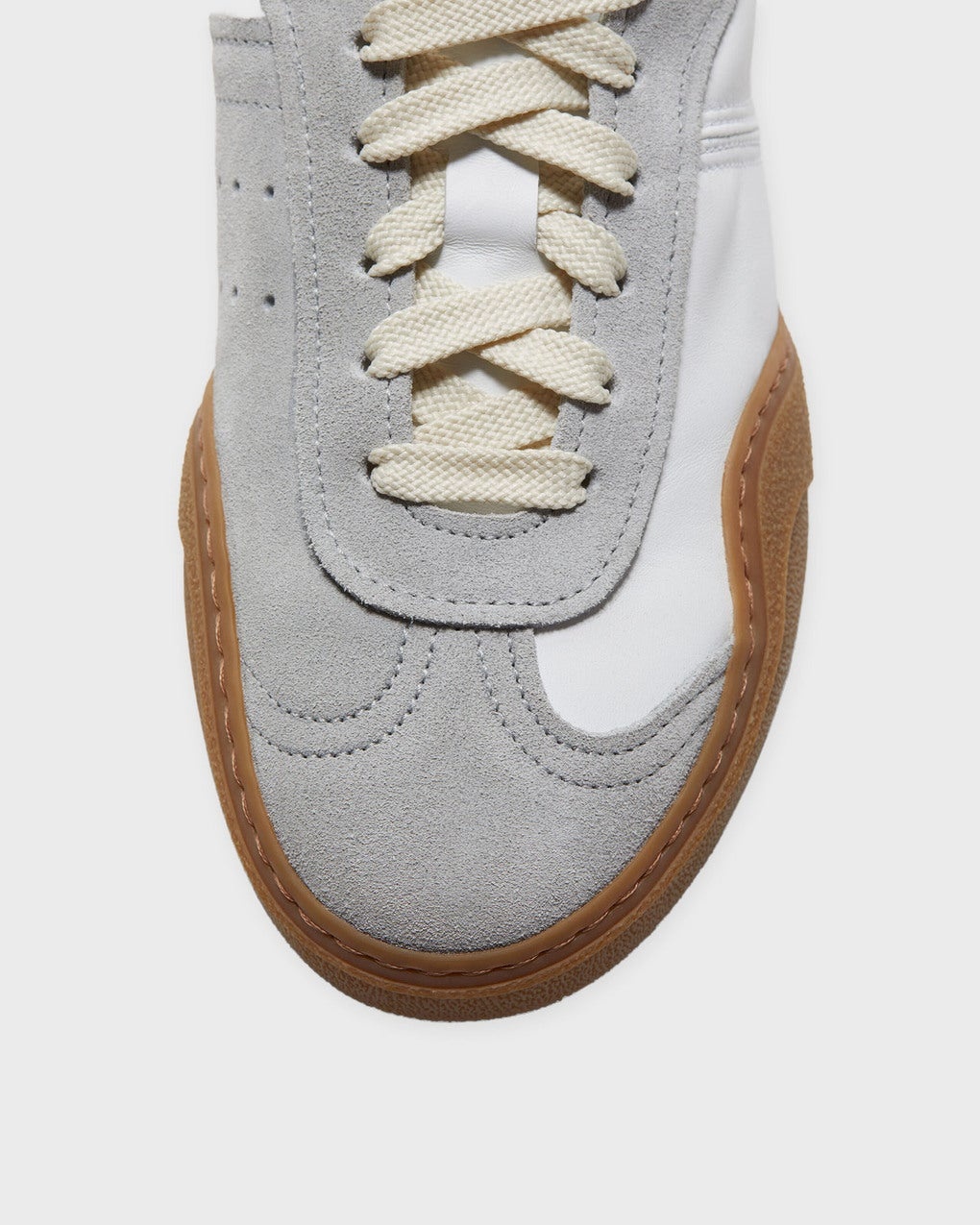 Sneakers Bars W Lace-Up Vit/brun - 4