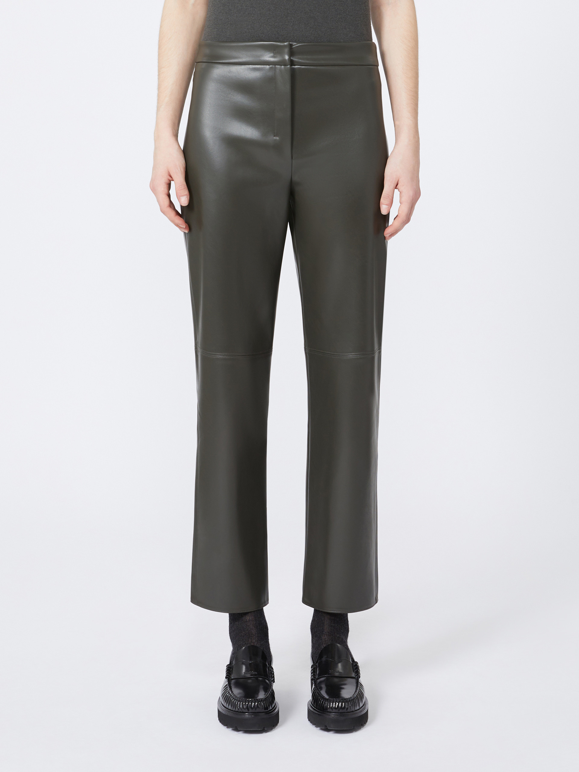 SUBLIME Coated fabric slim trousers - 3