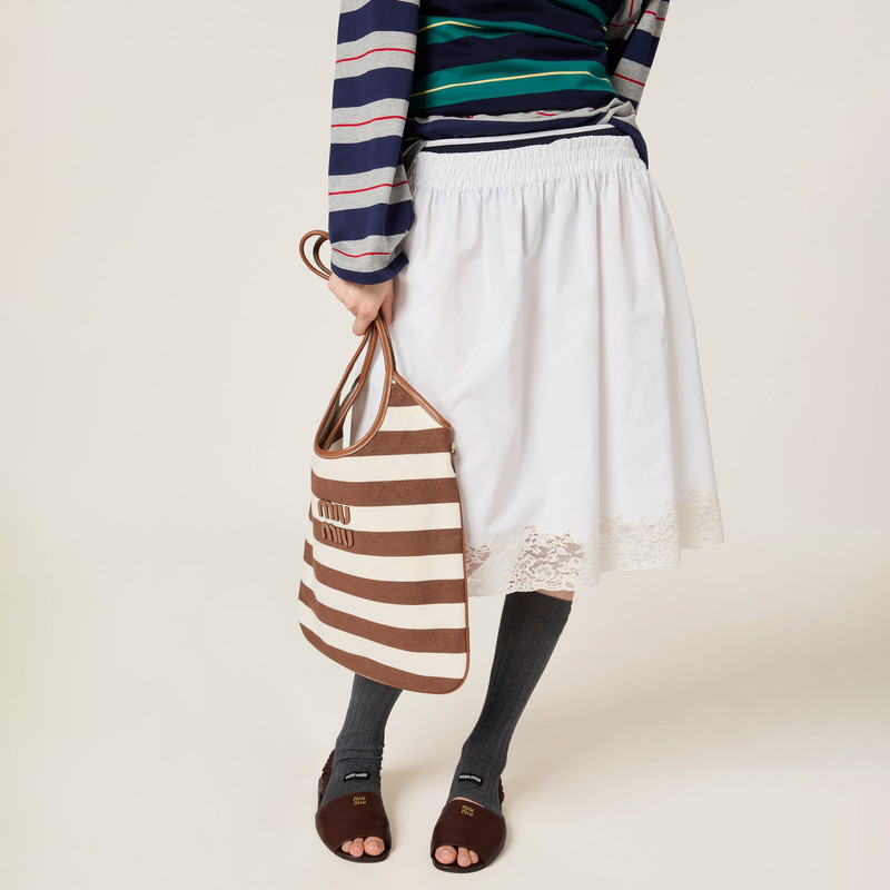 Miu Miu Ruches nappa leather sandals outlook